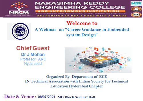 Webinar on “Career Guidance in Embedded  system Design”